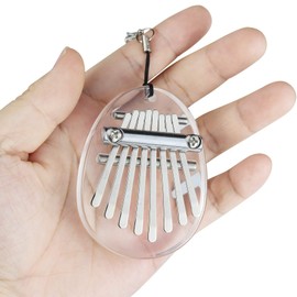 Alnicov Acrylic 8 Keys Kalimba Thumb Piano，MiNi Finger Piano，with lanyard Suitable for Beginners in Birthday Christmas