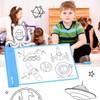 IMAGE Light Up Tracing Pad Blue Drawing Tablet Coloring Board