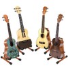 Neboic Ukulele Stand, Wood Violin Stand with bow holder, Wooden