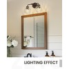 zeyu 2-Light Bathroom Vanity Light, Farmhouse Wall Sconce Lighting with