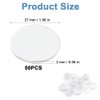 Pack of 50 Transparent Non-Slip Glass Table Tops, 27 x