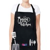 Cotton Chef Apron for Women Adjustable Professional for Cooking With