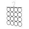 Whitmor Folding Scarf/Accessory Hanger, Black & Chrome, 0. 47 x