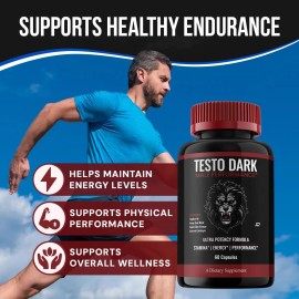 Avenura (5 Pack) TestoDark for Men Capsules – Testo Dark Vitamin Complex Pills, Energy