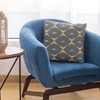 Plutus Brands Blue Plutus Cube Diamond Luxury Throw Pillow 18