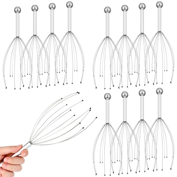 Threlaco Pack Head Massager Scalp 20 Prongs Scratcher Handheld Massage
