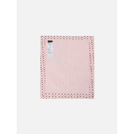 Marimekko Muija Placemat, 13.8 x 15.7 inches (35 x 40 cm), Women's 52 1 52259473843 F, Light Pink x Maroon