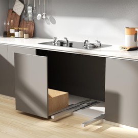 Undermount Drawer Slide Bottom Mount Pull Out Shelf Slides Full Extension Soft Close Base Mount Slide Out Drawer Track Shelf Slider Rail for Cabinet Tray Kitchen Pantry Drawer Trash Can Hardware