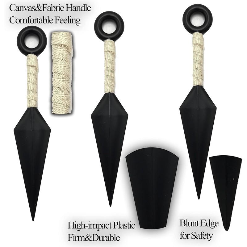 Kunai Ninja Cosplay, Props Ninja Themed Costume, Plastic, Cosplay Accessories