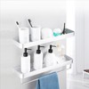 Bathroom Shelf Wall Mount Space Aluminium Shower Single Layer Shelf