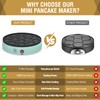ULTICOR Mini Pancake Maker – 14-Hole Electric Poffertjes Pan –