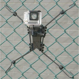 3-in-1 Universal Action Camera Chain Fence Installation, Suitable for Action Camera/Digital Camera/Mobile Fence Installation - Ideal Rear Seat Camera Installation for Recording Baseball, Softball,