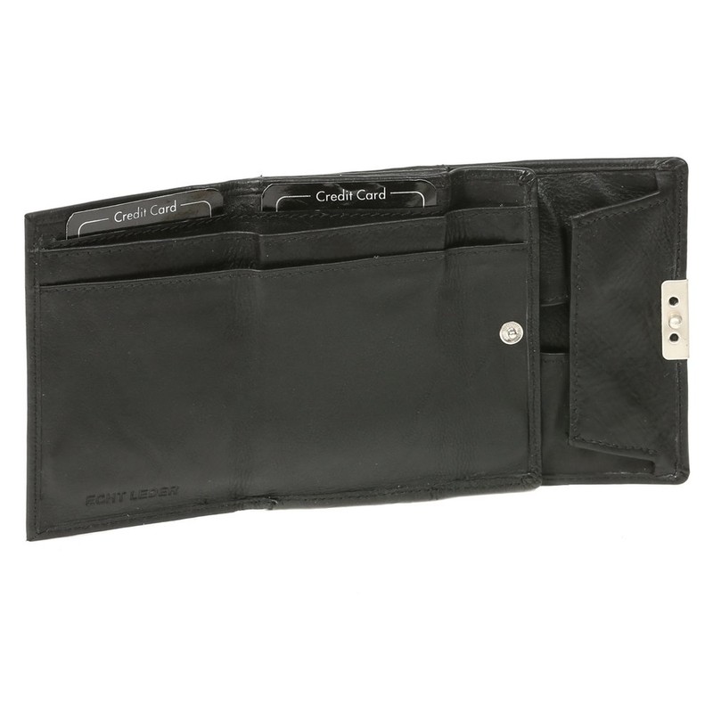 LEAS Opabörse Echt-Leder, schwarz Special Edition