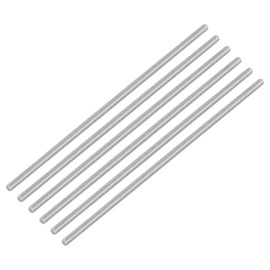 sourcing map 6Pcs Fully Threaded Rod, M4 x 150mm 304 Stainless Steel Right Hand Thread Bar Studs M4-0.7 Thread Pitch for Furniture Machinery Assembly