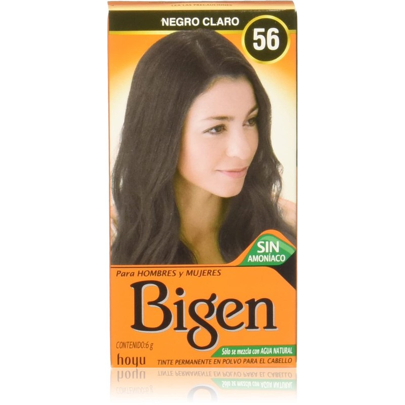 BIGEN Pack de 12 tintes marca bigen polvo tono,"bp negro