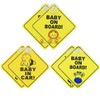 6 Pack Baby on Board Sign for Car,Lion Giraffe Baby