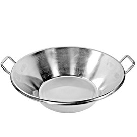 Cazo Stainless Steel Large 17" Widespread Heavy Duty Caso Freir Carnitas Mexican Style Comal