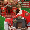 Suncalla 6 Pcs Christmas Kitchen Cabinet Wreaths Bulk, Red, White