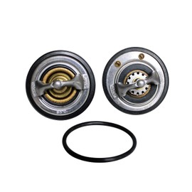 Front & Rear Thermostat Kit For 2001-21 6.6l Duramax LB7 LLY LBZ LMM LML L5P