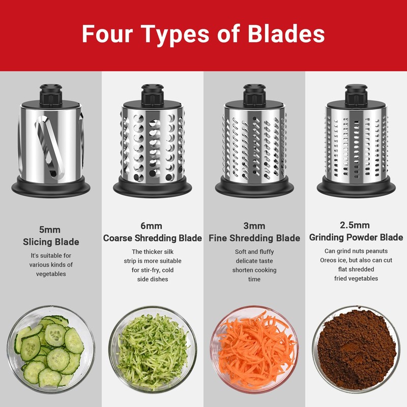 GVODE Stainless Steel Grater for KitchenAid, Cheese Grater for Kitchenaid,