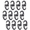 Light Plasticity Plastic S-Clip fasteners Carabiner Snap Hooks,for Camping and