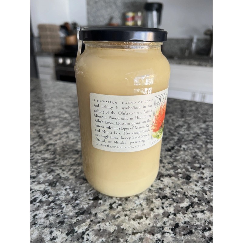 Big Island Bees Organic Hawaiian Honey Raw Premium Large 47oz