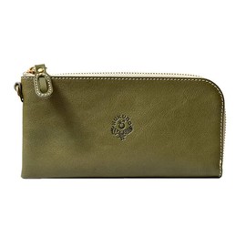 HUKURO Long Wallet, Ultimate Wallet, Long, Thin, Men's, Women's, Leather, Made in Japan, green