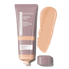 Revlon Illuminance Tinted Serum Triple Hyaluronic Acid Foundation Serum Unifies Skin Tone, Brightens & Moisturizes All Day SPF 15, 213 Light Natural, 1 Ounce