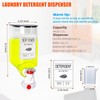 2 Pack Laundry Soap Dispenser,Wall Mounted Detergent Dispenser,Fabric Softener Dispenser,Liquid