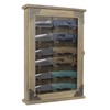Wooden Knife Display Case-Pocket Knife Shadow Box-Knife Cases for Collections
