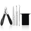 Anseom Nail Clippers for Toenails Professional Set, Nail Scissors for