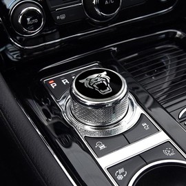 AJLOTMO Gear Shift Knob Cover Decoration Trim Emblem Sticker for Jaguar