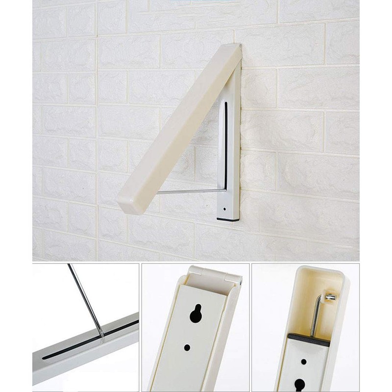 Clothes Hanger Wall Mounted Folding, Laundry Hanger Dryer Rack Retractable,