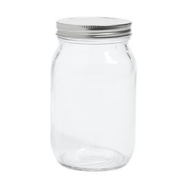 Quart Glass Mason Jars with Lids, 12 Pieces