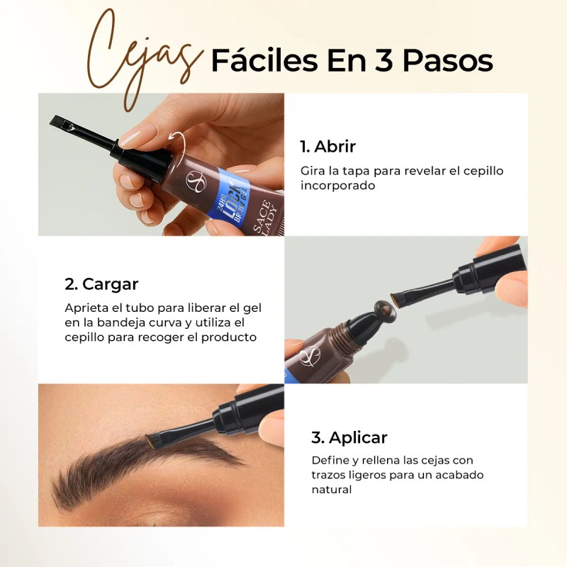 Sace Lady Gel Para Cejas Fijación Larga Duración 24h 6ml