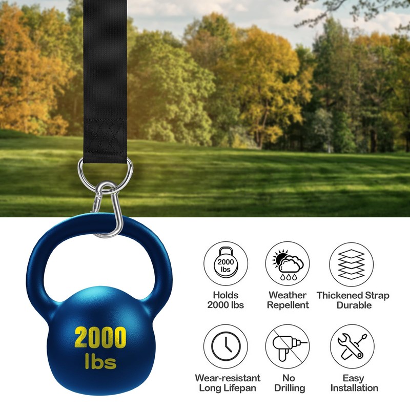 DONILIGA Adjustable Tree Swing Straps Hanging Kit (Set of 4)
