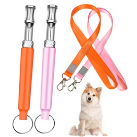 ZBJBinCH Dog Whistle to Stop Barking Neighbors Dog Training Tools High Pitch Dog Training Whistle Copper Core Dog Whistles for Recall and Pet Behavior Control (2 Pcs)