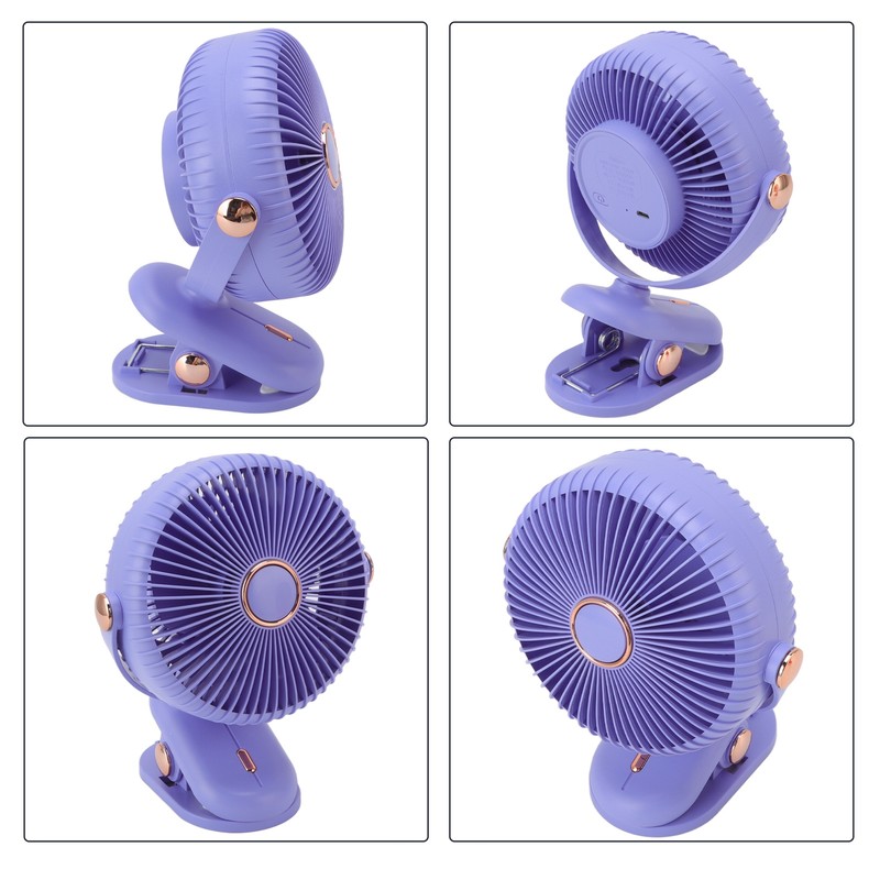 Desk Clip On Fan 3 Wind Speed Safe Design Compact