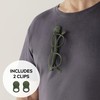 KLIPSTA SPEX Glasses Clips (Olive Green 2-pack) - Magnetic Glasses