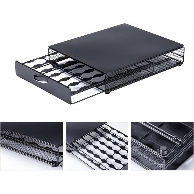 ZCDCP Coffee Pod Holder K Cup Holder Drawer Storage, Compatible