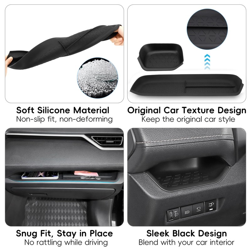 PIFOOG Driver Storage Organizer Tray Fit for Toyota RAV4 2025
