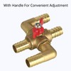 4-Way Heater Control Valve, 5/8" (16mm) Solid Brass Manual Integrated