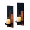 AimtoHome Wall Sconce Candle Holder Wall Mounted Wood Candle Holders