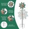 VEWOGARDEN Double Blade Wind Spinners Outdoor Small Garden Decorations, Rustproof