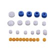Walfront 26pcs Plastic Spindle Gear Set Assorted Plastic Shaft for