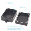Zulkit Junction Box ABS Plastic Dustproof Waterproof IP65 Universal Electrical