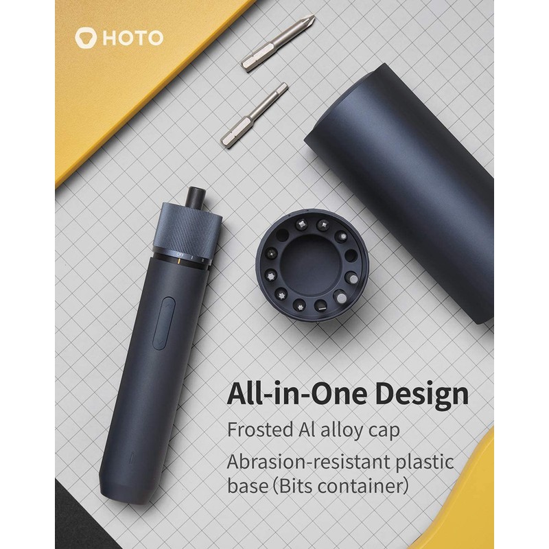 HOTO 3.6V Screwdriver Sets, Electric Screwdriver 12 2-IN S2 Steel