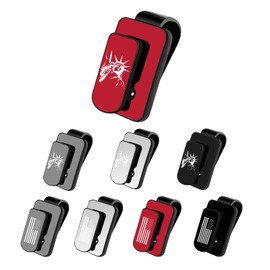 Ohleats - Soporte de anteojos de sol para visera de coche, diseño de estatua de la libertad, clip de metal para colgar anteojos, soporte multifunción, clip para tarjetas de billete para anteojos,