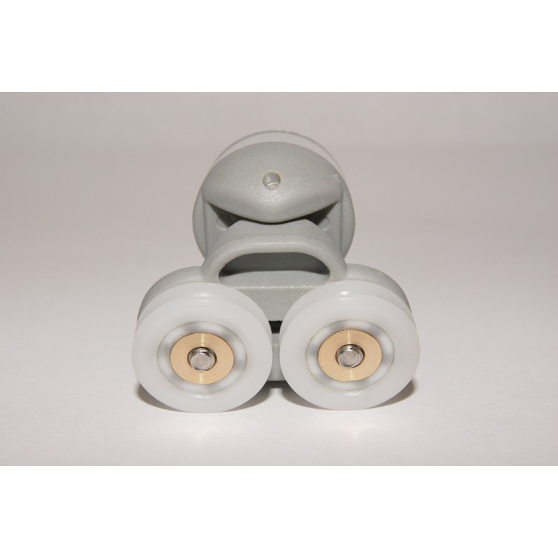 2 x Twin Spare Shower Door Rollers/Runners/Wheels 19mm grooved Wheel