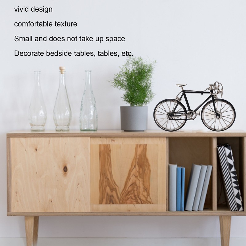Bicycle Model Vivid Design DIY Decorative 12x19.5cm/4.7x7.7in Alloy Material Miniature